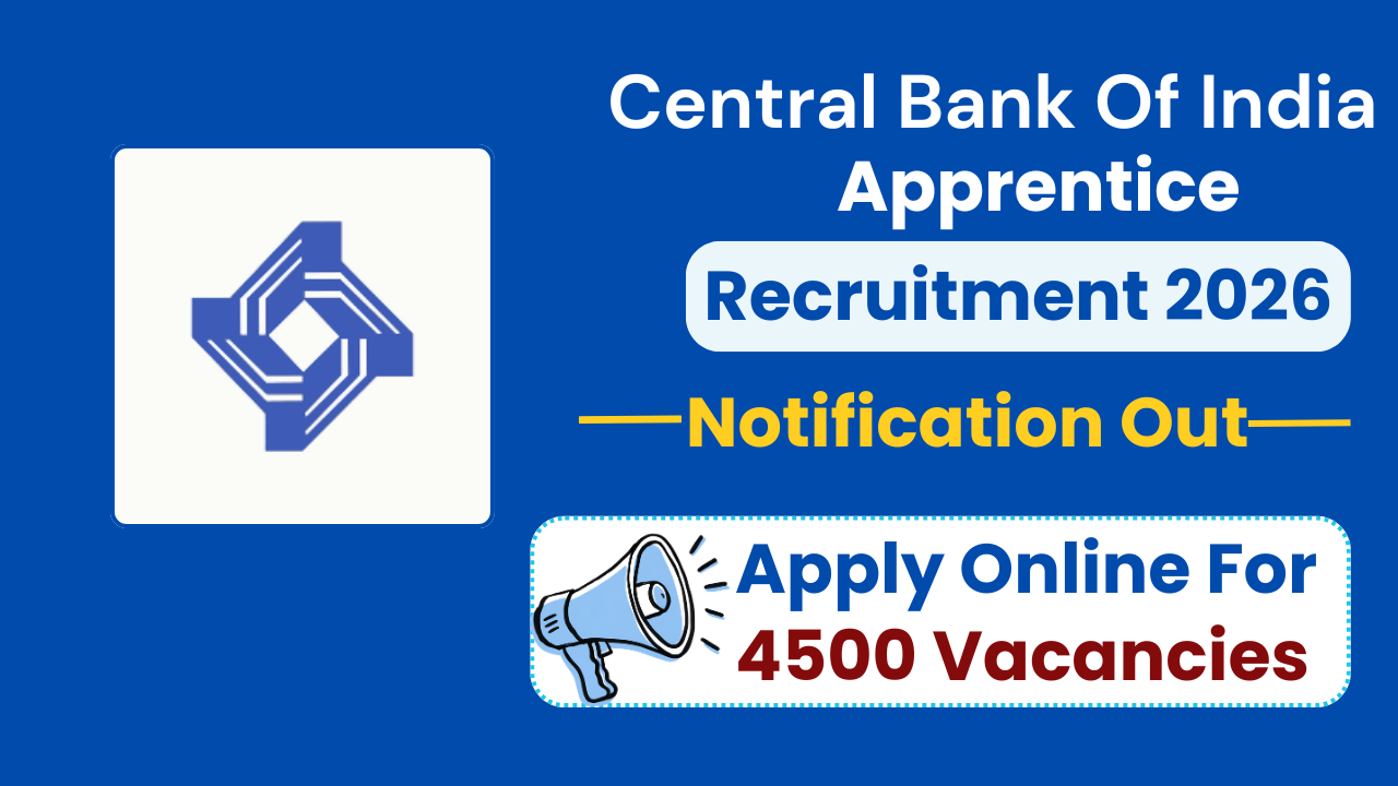 Central Bank Apprentice Bharti 2026