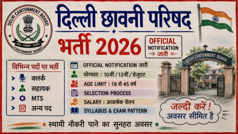 Delhi Cantonment Board Jobs 2026