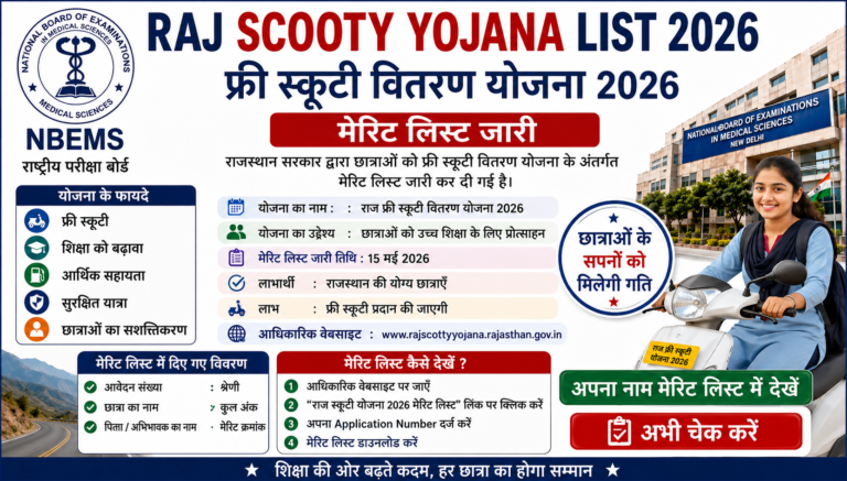 Raj Scooty Yojana List 2026