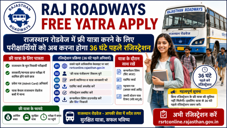 Raj Roadways free Yatra Apply