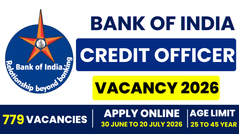 Bank of India Credit Officer Job 2026