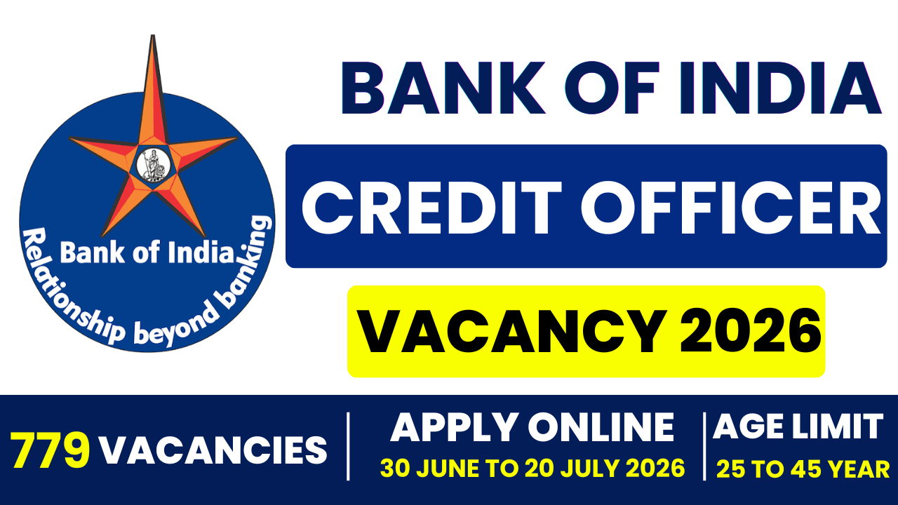 Bank of India Credit Officer Job 2026